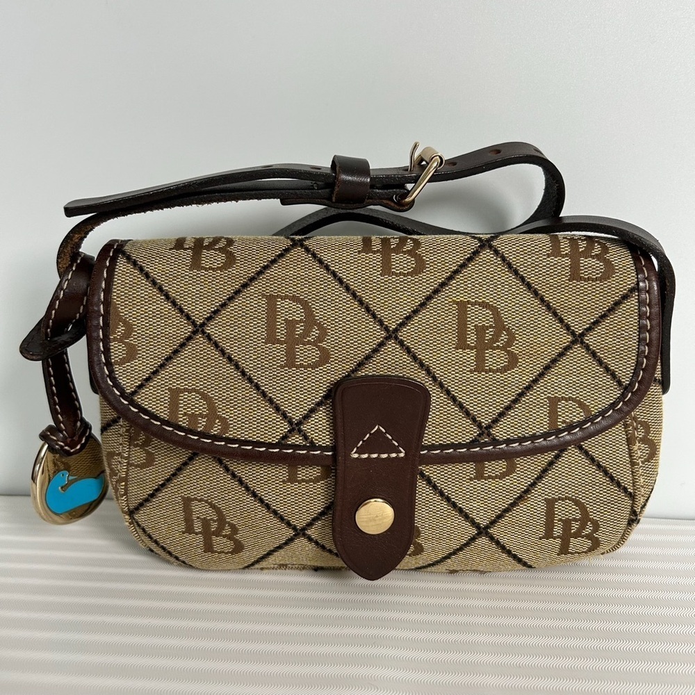 Dooney & Bourke Brown Amber Small East/West Crossbody Bag